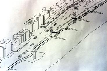 Iconographie - Projet du front de mer - Architecte Massa