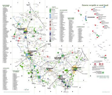 Iconographie - Fond de carte localisant les points touristiques