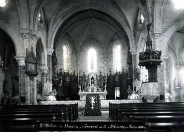 Iconographie - Mission de février 1949 - Le Christ exposé à l'église