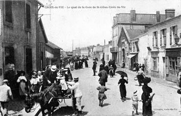 Iconographie - Le quai de la gare de St Gilles Croix de Vie