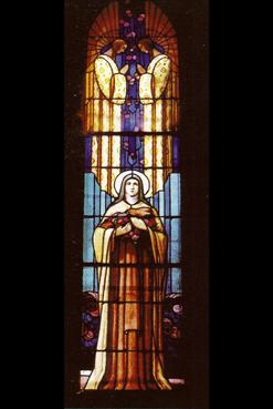 Iconographie - Eglise Saint-Benoît - Vitrail : Sainte Thérèse