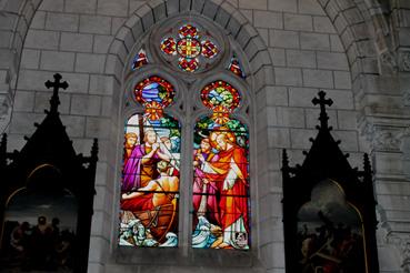 Iconographie - Eglise Saint-Benoît - Vitrail : Scènes de la vie du Christ