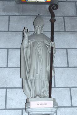Iconographie - Eglise Saint-Benoît - Autel Saint-Benoît, la statue