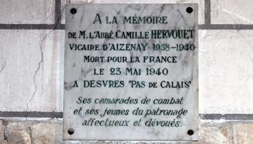 Iconographie - Eglise Saint-Benoît - Ex-voto abbé Camille Hervouet