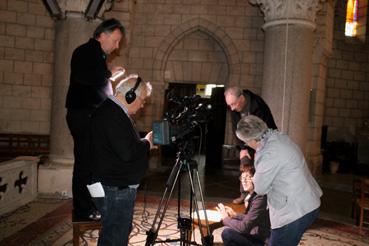 Iconographie - Eglise Saint-Benoît - Tournage de vidéo pour le QR Code