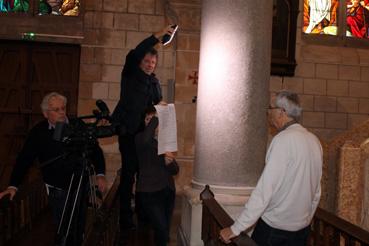 Iconographie - Eglise Saint-Benoît - Tournage de vidéo pour le QR Code