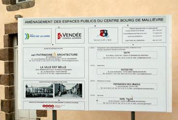 Iconographie - Panneau pour l'aménagement des espaces publics