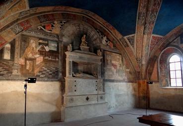 Iconographie - Saluzzo - Eglise de San Giovanni, fresques du réfectoire
