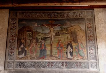 Iconographie - Saluzzo - Eglise de San Giovanni, fresque du réfectoire