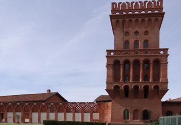 Iconographie - Pollenzo - La tour du château de Pollenzo 