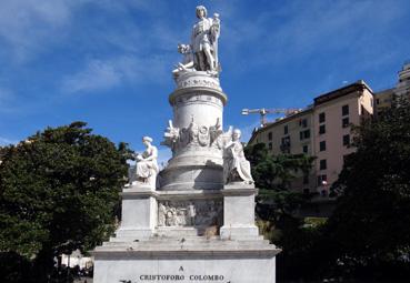Iconographie - Gênes - Monument à Christophe Colomb