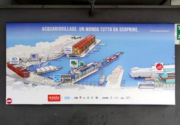 Iconographie - Gênes - Plan de l'Acquariovillage