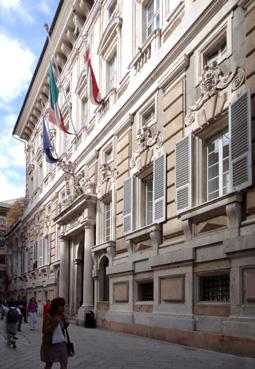 Iconographie - Gênes - Le Palazzo Tursi, via Garibaldi