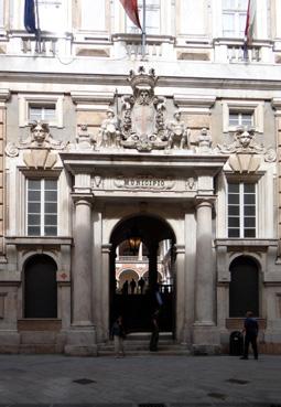 Iconographie - Gênes - Portail du Palazzo Tursi, via Garibaldi