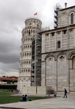 Iconographie - Pise - Le Duomo (la cathédrale de Pise) et la tour penchée