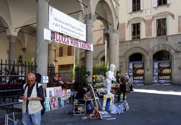 Iconographie - Lucca - Peintre de rue