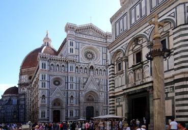Iconographie - Florence - La cathédrale Santa Maria del Fiore et le baptistère