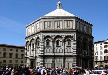 Iconographie - Florence - La cathédrale Santa Maria del Fiore, le baptistère Saint-Jean