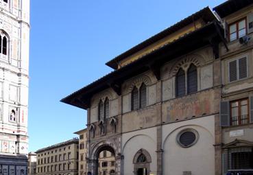 Iconographie - Florence - Loggia del Bigallo, piazza del Duomo