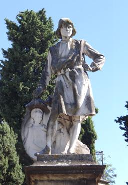 Iconographie - Settignano - Statue de Michel Ange