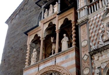 Iconographie - Bergamo - Loggia de la basilique de Santa Maria Maggiore 