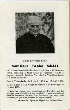 Iconographie - Monsieur l'abbé Millet
