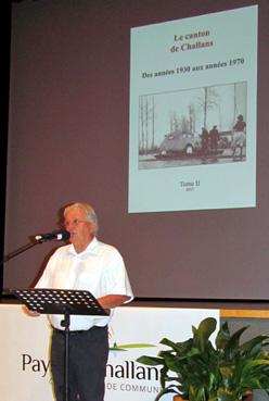 Iconographie - Lancement du livre du canton de Challans - Discours de Jean-Pierre Bertrand