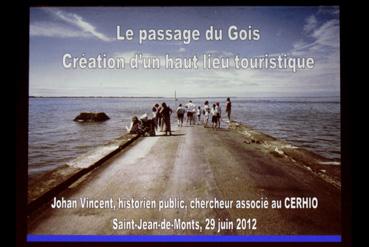 Iconographie - Conference de Johann Vincent sur le passage du Gois