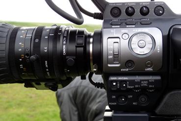 Iconographie - La caméra JVC pour le tournage des vidéos pour QR Code