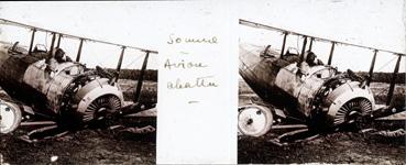 Iconographie - Somme - Avion abattu