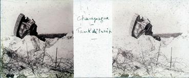 Iconographie - Champagne - Tank détruit