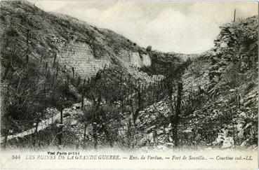 Iconographie - Environs de Verdun - Fort de Souville - Courtine Sud