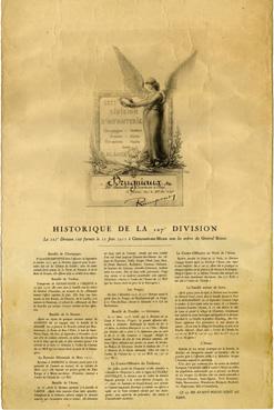 Iconographie - Historique de la 127e Division