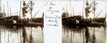 Iconographie - Somme - Cannonière sur le canal