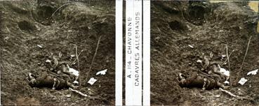 Iconographie - Chavonne - Cadavres allemands