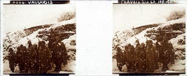Iconographie - Vauquois - Travail sous la neige