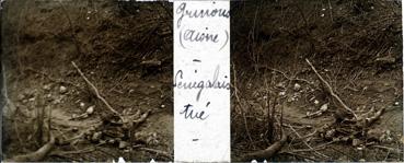 Iconographie - Grinons Aisne - Sénégalais tué