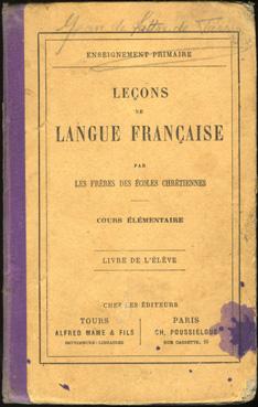 Iconographie - Leçons de langue française par les Frères des Ecoles chrétiennes