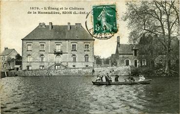 Iconographie - L'étang et le château de La Hunaudière