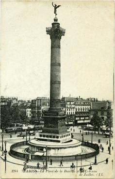 Iconographie - La place de la Bastille et la colonne de Juillet
