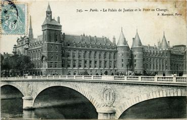 Iconographie - Le palais de Justice et le pont du Change