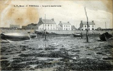 Iconographie - Portsall - Le port à marée basse