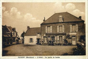 Iconographie - Pénerf - L'hôtel - La partie de boule