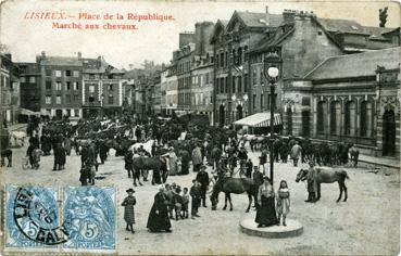 Iconographie - Place de la République - Marché aux chevaux