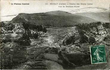 Iconographie - Chaîne des Monts Cantal vue de Bredons-Murat