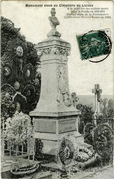 Iconographie - Monument élevé au cimetière de Lisieux