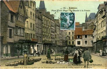 Iconographie - Place Victor Hugo - Le marché à la poterie