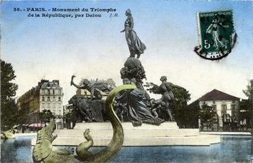 Iconographie - Monument du Triomphe de la République, par Dalou