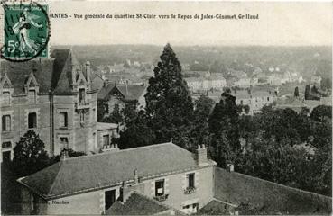 Iconographie - Vue générale du quartier Saint-Clair ves le Repos de Jules-César et Grillaud