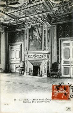 Iconographie - Ancien palais épiscopal - Cheminée de la chambre dorée